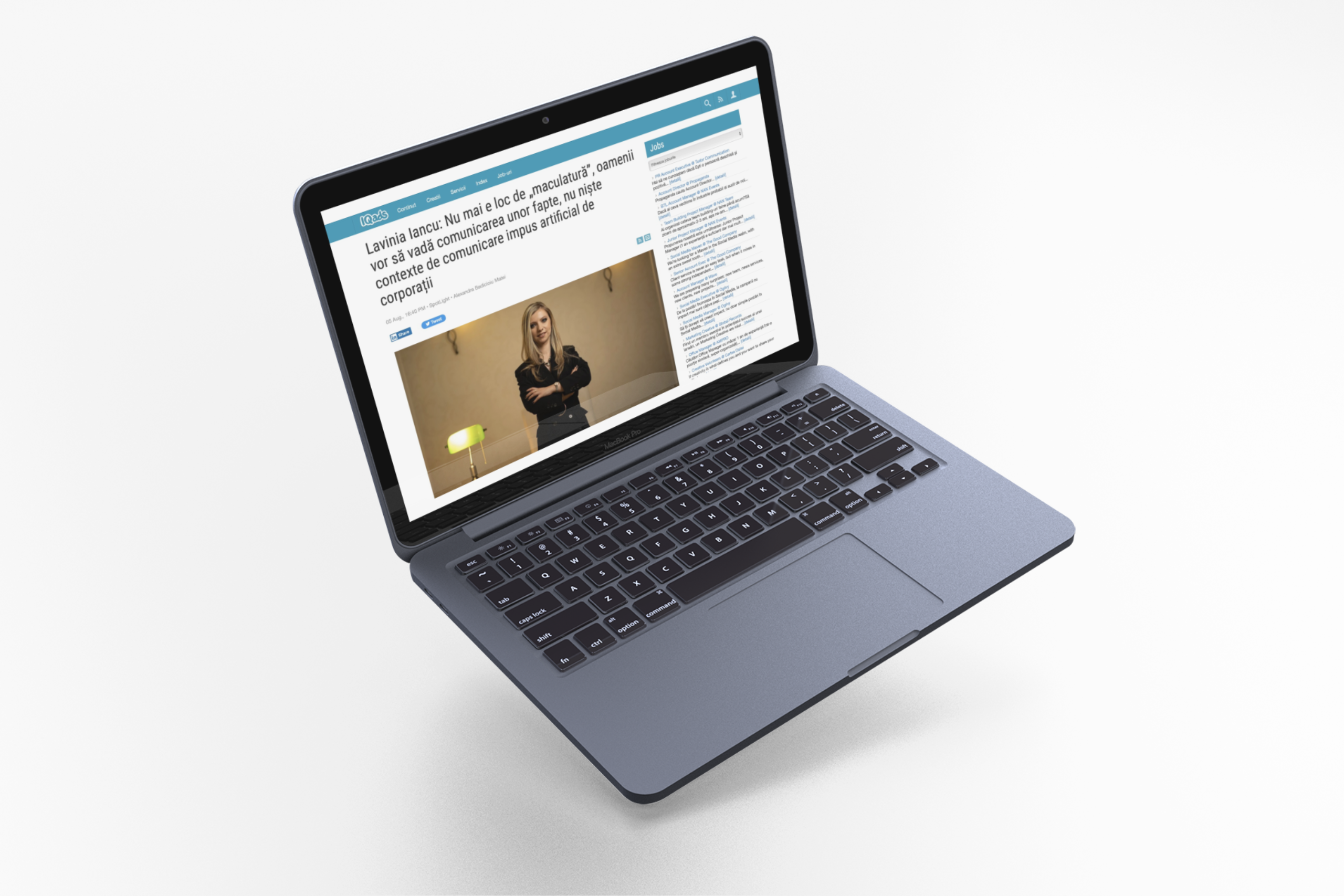 Nu mai e loc de „maculatură” – interviu Lavinia Iancu pentru IQads