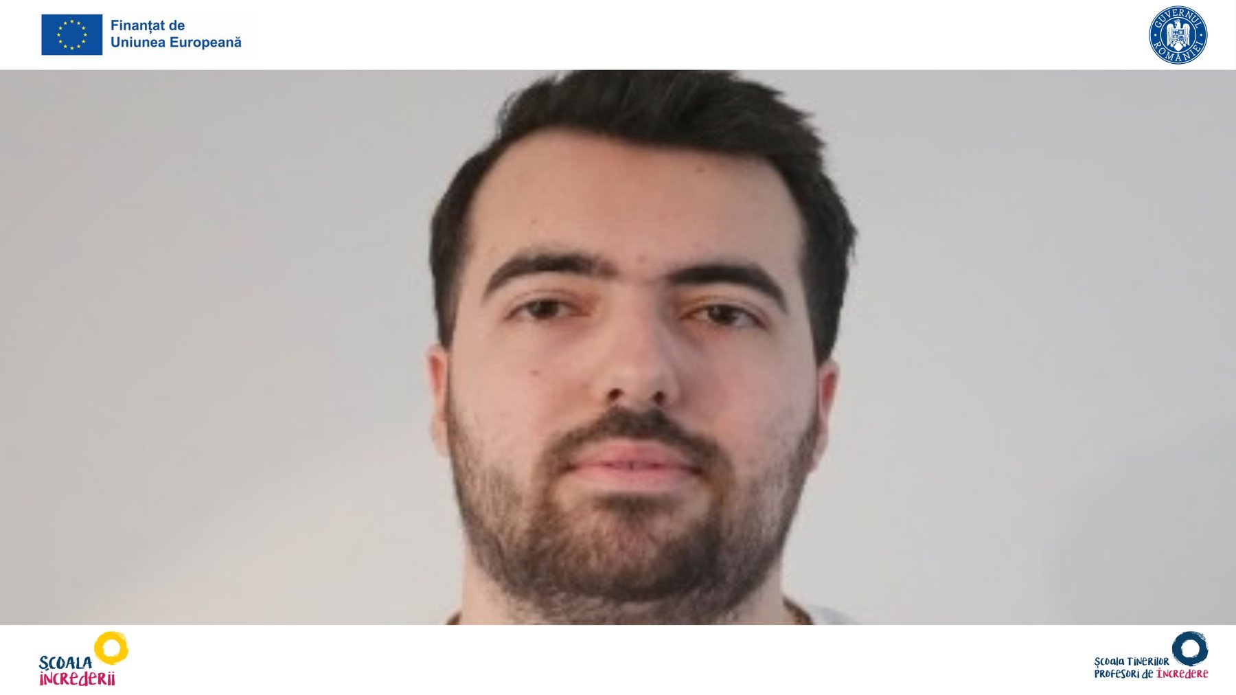 Dragostea pentru meseria de profesor transmisă în familie. Interviu cu Ștefan Gabriel Neamu, viitor profesor